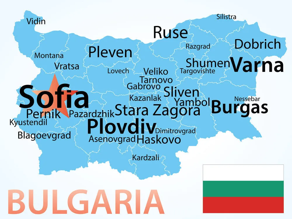 Bản đồ Bulgaria